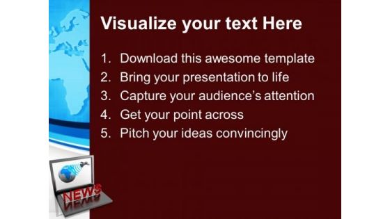 Online News Communication Technology PowerPoint Templates Ppt Backgrounds For Slides 1212