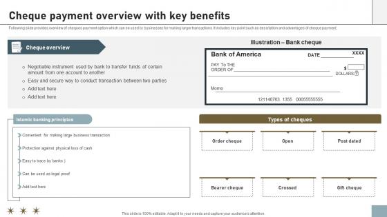 Online Payment Techniques Cheque Payment Overview With Key Benefits Online Payment Techniques Cheque Payment Overview With Key Benefits
