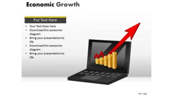 Online Revenues Growth PowerPoint Templates Online Money Ppt Slides