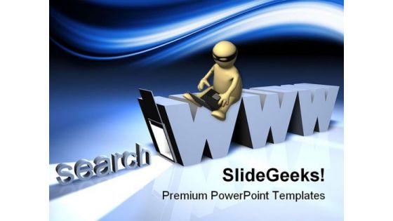 Online Search Internet PowerPoint Templates And PowerPoint Backgrounds 0511