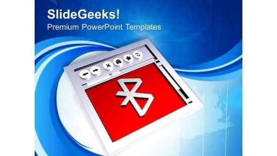 Online Sharing With Bluetooth PowerPoint Templates Ppt Backgrounds For Slides 0513