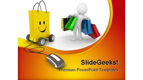 Online Shopping Mouse PowerPoint Templates And PowerPoint Backgrounds 0611