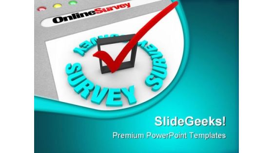 Online Survey Technology PowerPoint Themes And PowerPoint Slides 0511