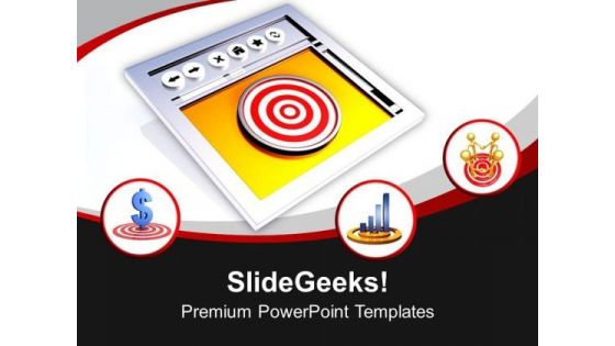 Online Target Browser PowerPoint Templates Ppt Backgrounds For Slides 0413