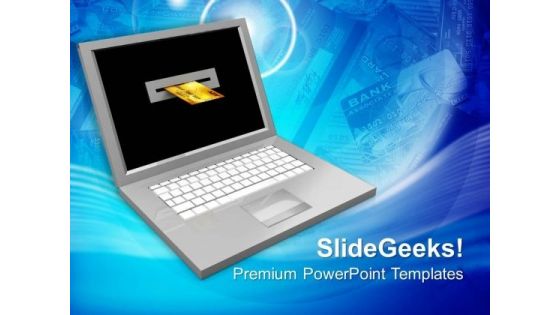 Online Transaction Concept PowerPoint Templates Ppt Backgrounds For Slides 0113