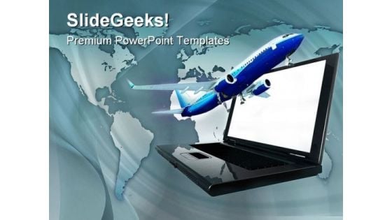 Online Travel Transportation PowerPoint Themes And PowerPoint Slides 0411