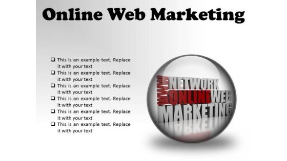 Online Web Marketing Business PowerPoint Presentation Slides C