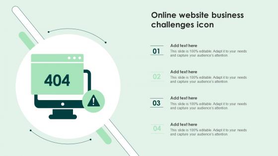Online Website Business Challenges Icon Inspiration Pdf