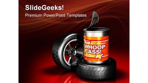 Open Can Of Automotive Wheels Industrial PowerPoint Templates And PowerPoint Backgrounds 0711