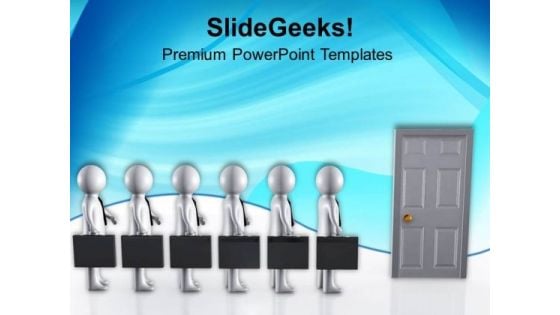 Open Door Of Success PowerPoint Templates Ppt Backgrounds For Slides 0613