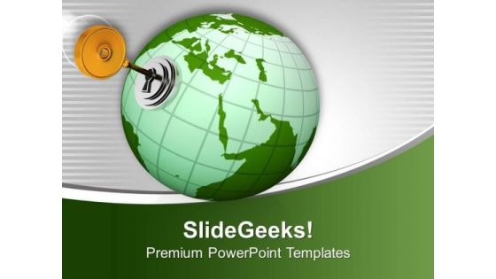 Open Global Business Doors For Profit PowerPoint Templates Ppt Backgrounds For Slides 0513