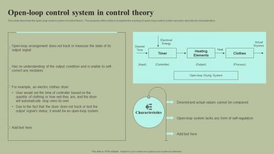 Open Loop Control System In Control Theory Cybernetic Integration Background Pdf