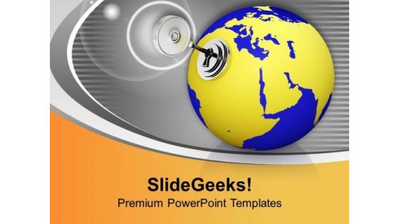 Open The Lock For Global Business PowerPoint Templates Ppt Backgrounds For Slides 0513