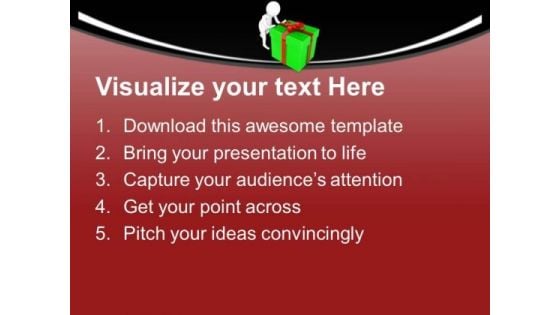 Open Your Surprise Gift PowerPoint Templates Ppt Backgrounds For Slides 0713
