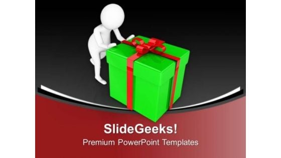 Open Your Surprise Gift PowerPoint Templates Ppt Backgrounds For Slides 0713