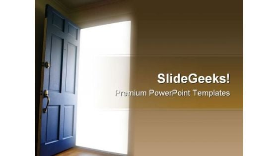 Opportunity Door Business PowerPoint Templates And PowerPoint Backgrounds 0911
