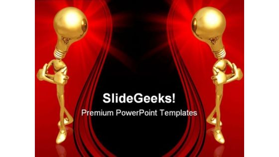 Opposing Ideas Business PowerPoint Themes And PowerPoint Slides 0811
