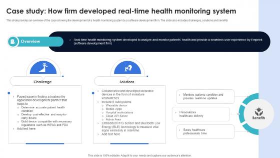 Optimization Of IoT Remote Monitoring Case Study How Firm Developed Real Time Health IoT SS V