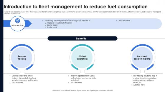 Optimization Of IoT Remote Monitoring Introduction To Fleet Management To Reduce Fuel IoT SS V Optimization Of IoT Remote Monitoring Introduction To Fleet Management To Reduce Fuel IoT SS V