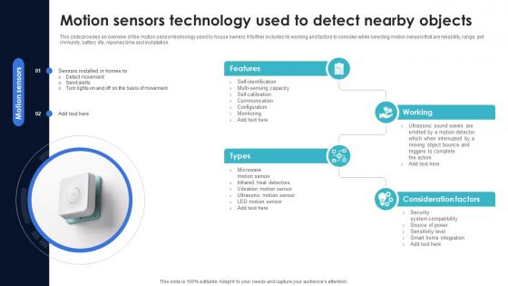 Optimization Of IoT Remote Monitoring Motion Sensors Technology Used To Detect Nearby Objects IoT SS V