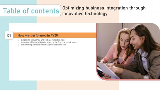 Optimizing Business Integration Through Innovative Table Of Contents Designs Pdf