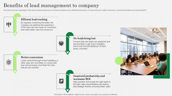 Optimizing Client Lead Handling Benefits Of Lead Management To Company Slides Pdf