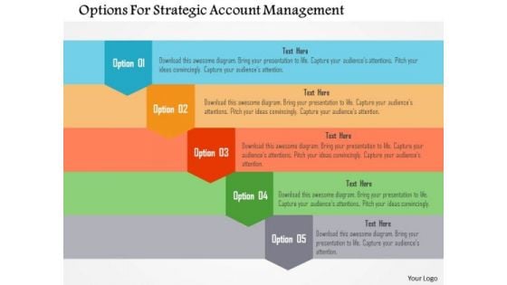 Options For Strategic Account Management Presentation Template