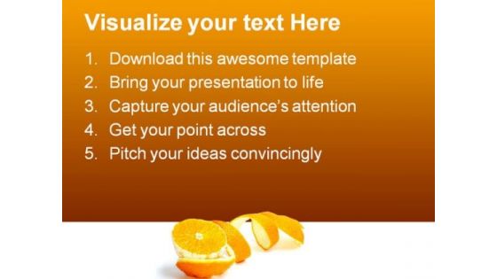 Orange Slice Food PowerPoint Themes And PowerPoint Slides 0311