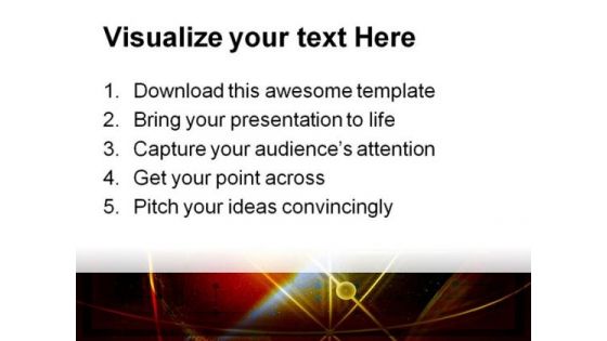 Orbit With Globe Abstract PowerPoint Themes And PowerPoint Slides 0511