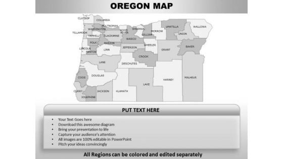 Oregon PowerPoint Maps