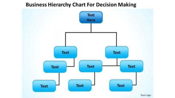 Org Chart Template PowerPoint Business Hierarchy For Decision Making Templates