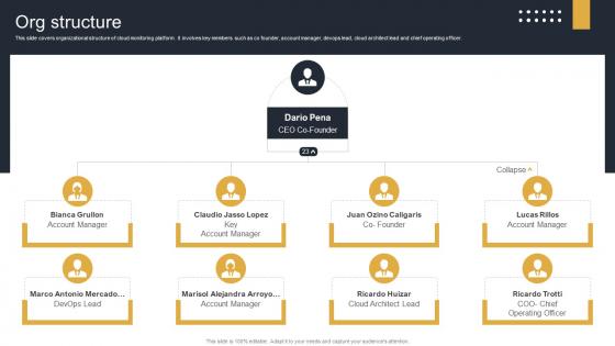 Org Structure Cloud Monitoring And Management Pitch Deck Org Structure Cloud Monitoring And Management Pitch Deck