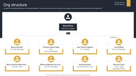 Org Structure Cloud Monitoring And Management Pitch Deck