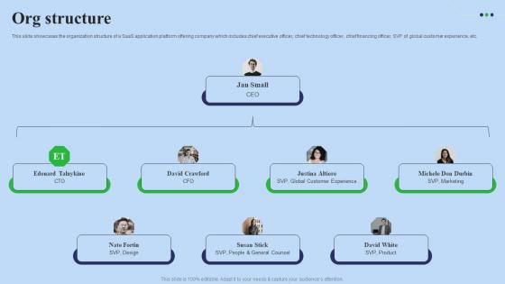 Org Structure Fundraising Pitch Deck For Digital Software Company Template Pdf