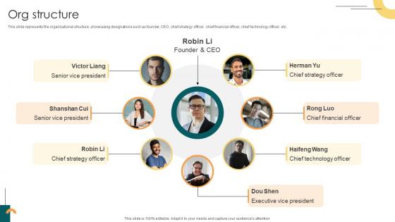 Org Structure Internet Company Investor Funding Elevator Pitch Deck Org Structure Internet Company Investor Funding Elevator Pitch Deck