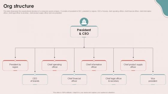 Org Structure Personal Care Company Investor Ppt Example Org Structure Personal Care Company Investor Ppt Example