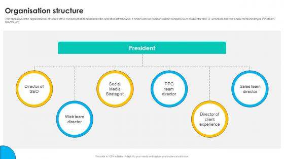 Organisation Structure Online Marketing Solutions Pitch Deck Organisation Structure Online Marketing Solutions Pitch Deck