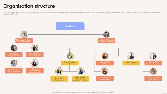Organisation Structure Term Life Insurance Platform Investor Funding Elevator Pitch Deck Organisation Structure Term Life Insurance Platform Investor Funding Elevator Pitch Deck