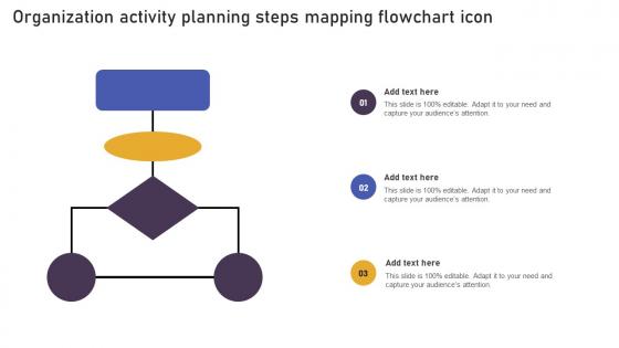 Organization Activity Planning Steps Mapping Flowchart Icon Template Pdf