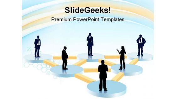 Organization Chart Business PowerPoint Templates And PowerPoint Backgrounds 0811