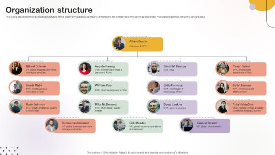 Organization Structure Medical Research Organization Pitch Deck Organization Structure Medical Research Organization Pitch Deck