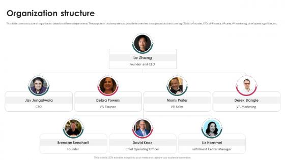 Organization Structure Task Management System Investor Funding Elevator Pitch Deck Organization Structure Task Management System Investor Funding Elevator Pitch Deck