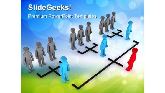 Organizational Structure Leadership PowerPoint Themes And PowerPoint Slides 0211