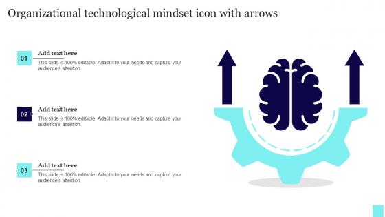 Organizational Technological Mindset Icon With Arrows Clipart Pdf