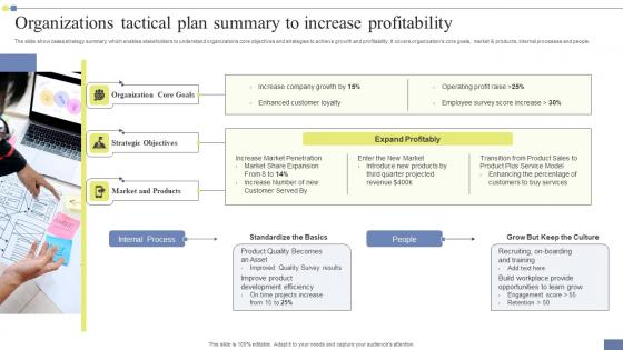 Organizations Tactical Plan Summary To Increase Profitability Portrait Pdf Organizations Tactical Plan Summary To Increase Profitability Portrait Pdf
