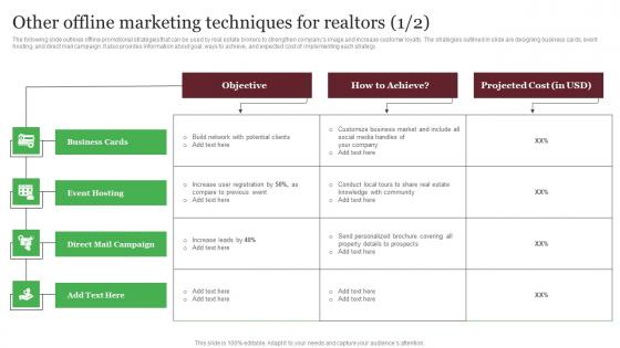 Other Offline Marketing Techniques For Realtors Out Of The Box Real Brochure Pdf