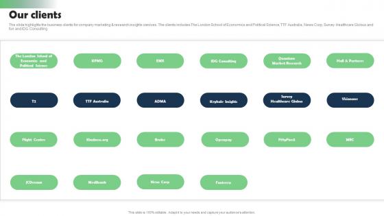Our Clients Marketing Research Services Management Business Information Pdf Our Clients Marketing Research Services Management Business Information Pdf