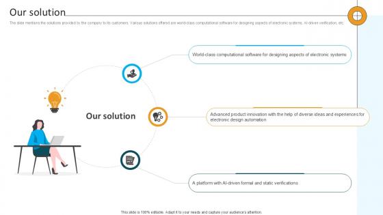 Our Solution Computational Software Company Investor Funding Ppt Template Our Solution Computational Software Company Investor Funding Ppt Template