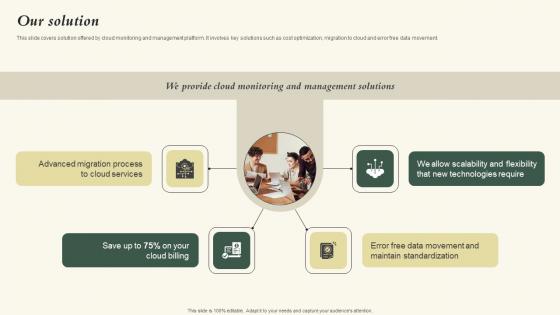 Our Solution Nubity Capital Funding Pitch Deck Mockup Pdf