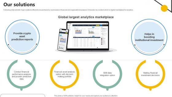 Our Solutions Analytics Company Investor Funding Elevator Our Solutions Analytics Company Investor Funding Elevator